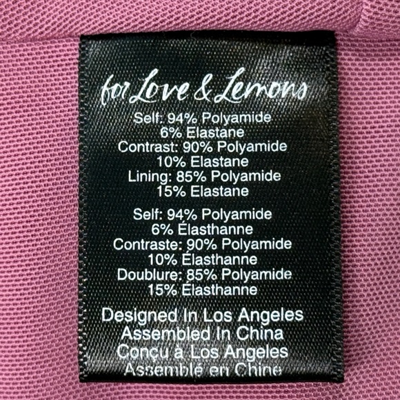 FOR LOVE & LEMONS | Romy Lounge Bra Rose Pink Sports Athletic Workout Yoga Beach - Picture 12 of 13